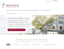 Tablet Screenshot of bonhote.ch